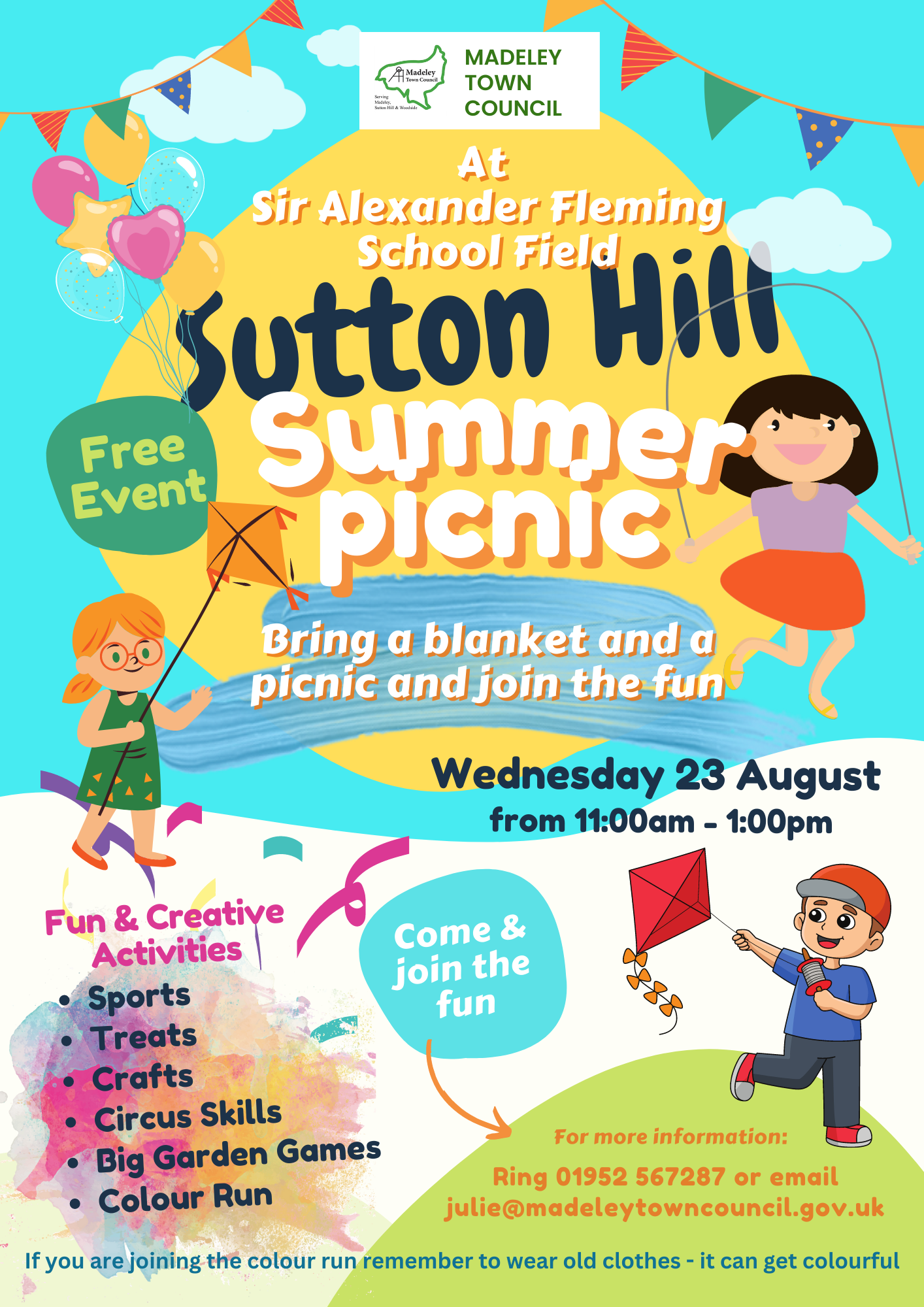 Sutton Hill Summer Picnic - Madeley Town Council